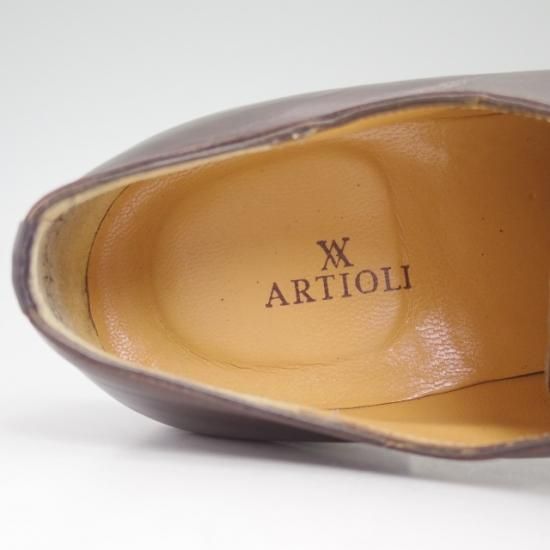 美品★アルティオリ UK5.5程度【定価17万程度★プレーントゥ】ARTIOLI★a902