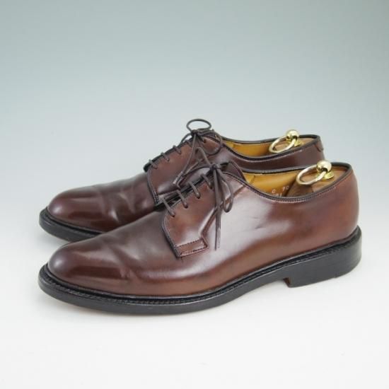 美品★(米)アレンエドモンズ 9.5C【定価15万円以上★コードバン仕様/Leeds】プレーントゥ/赤系/メンズ/ALLEN EDMONDS★a904