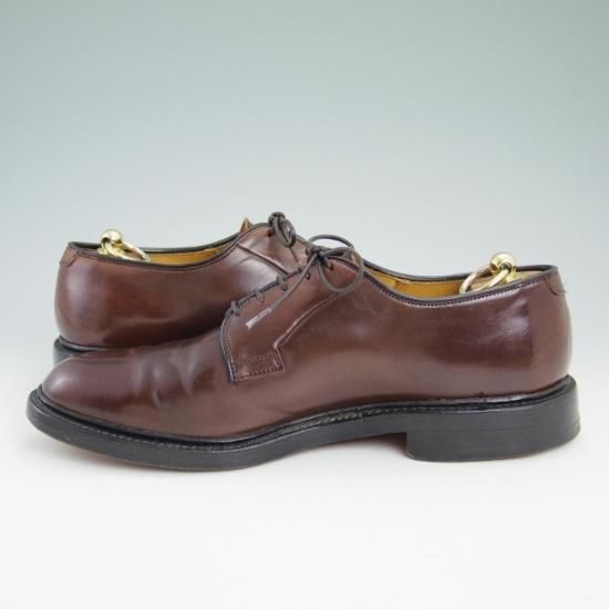 美品★(米)アレンエドモンズ 9.5C【定価15万円以上★コードバン仕様/Leeds】プレーントゥ/赤系/メンズ/ALLEN EDMONDS★a904
