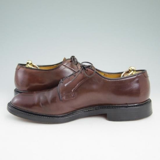 美品★(米)アレンエドモンズ 9.5C【定価15万円以上★コードバン仕様/Leeds】プレーントゥ/赤系/メンズ/ALLEN EDMONDS★a904
