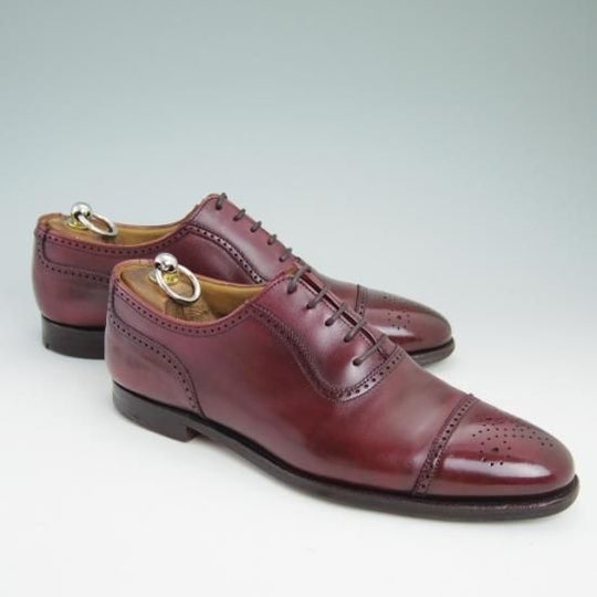 極上★クロケット&ジョーンズ UK7/US7.5D【★ブルックスブラザーズ別注/Peal&co BROOKS BROTHERS/341/セミブローグ】Crockett&Jones★a906