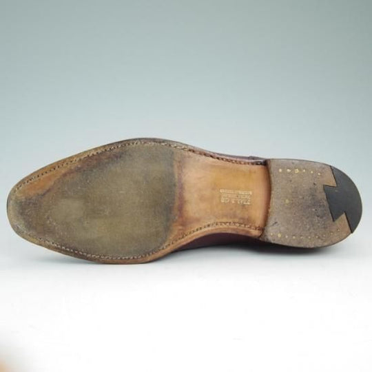 極上★クロケット&ジョーンズ UK7/US7.5D【★ブルックスブラザーズ別注/Peal&co BROOKS BROTHERS/341/セミブローグ】Crockett&Jones★a906