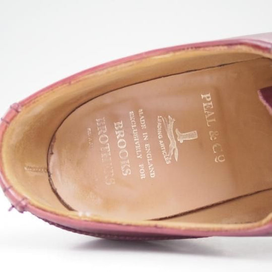 極上★クロケット&ジョーンズ UK7/US7.5D【★ブルックスブラザーズ別注/Peal&co BROOKS BROTHERS/341/セミブローグ】Crockett&Jones★a906