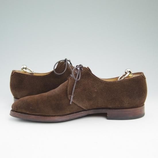 極上★クロケット&ジョーンズ 6.5F【★名作DARTMOUTH/ダートマウス/スエード/プレーントゥ/Vフロント/ダービー】Crockett&Jones★a908