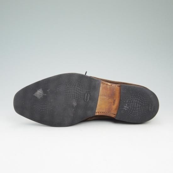 極上★クロケット&ジョーンズ 6.5F【★名作DARTMOUTH/ダートマウス/スエード/プレーントゥ/Vフロント/ダービー】Crockett&Jones★a908