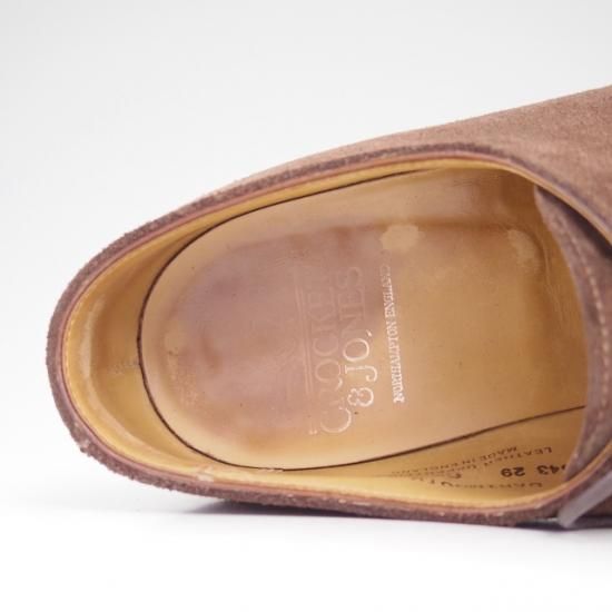 極上★クロケット&ジョーンズ 6.5F【★名作DARTMOUTH/ダートマウス/スエード/プレーントゥ/Vフロント/ダービー】Crockett&Jones★a908