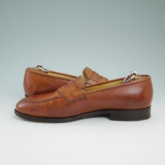 【未使用】CROCKETT&JONES 9E ローファー クロケット 革靴 極上☆クロケット&ジョーンズ 7.5EX【☆EATON/コインローファー