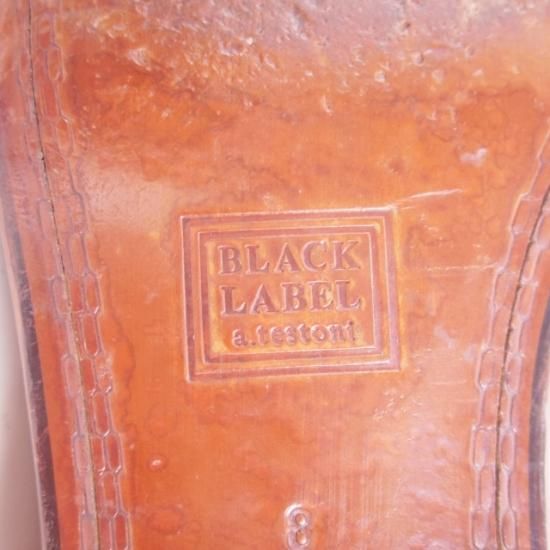 美品★テストーニ SIZE 8【最上級ライン★ブラックラベル】コインローファー/a.testoni★a914