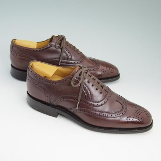 極上★チャーチ 55F/UK5.5【★最上級!!ロイヤルコレクション/002ラスト/フルブローグ/半カラス仕上げ/charles/チャールズ】Church's★a922