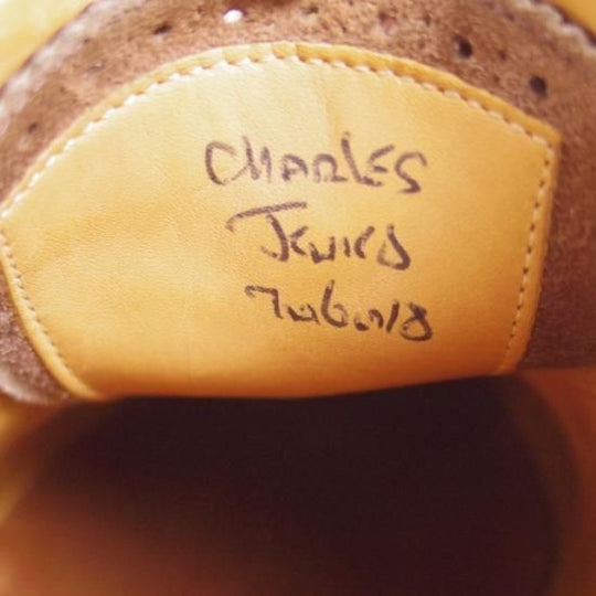 極上★チャーチ 55F/UK5.5【★最上級!!ロイヤルコレクション/002ラスト/フルブローグ/半カラス仕上げ/charles/チャールズ】Church's★a922