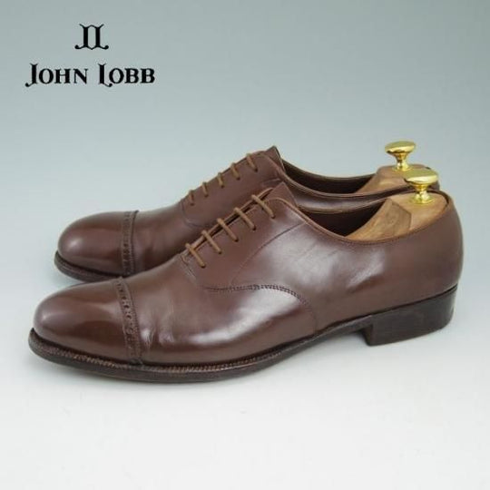 ★ジョンロブ ロンドン UK9.5程度【時価80万円程度★最高級!!ビスポーク商品】パンチドキャップトゥ/JOHN LOBB LONDON★a931