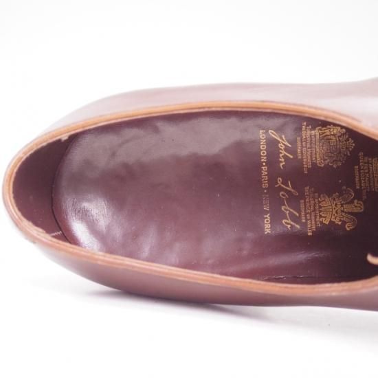 ★ジョンロブ ロンドン UK9.5程度【時価80万円程度★最高級!!ビスポーク商品】パンチドキャップトゥ/JOHN LOBB LONDON★a931