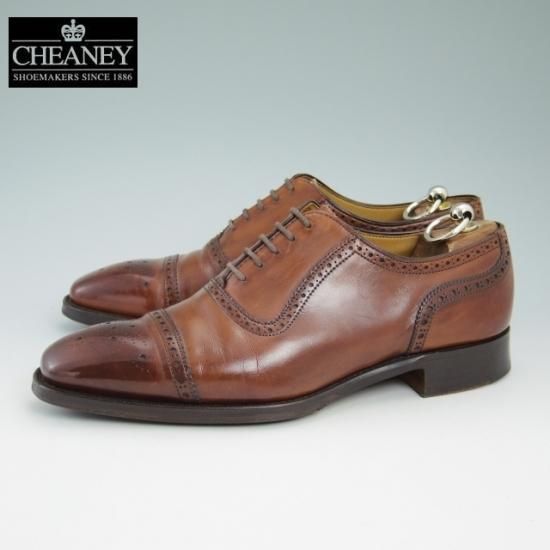 美品★チーニー 7.5F【★超希少!!(英)GIEVES & HAWKES/ギーブス＆ホークス別注】10298ラスト/セミブローグ/CHEANEY★a935