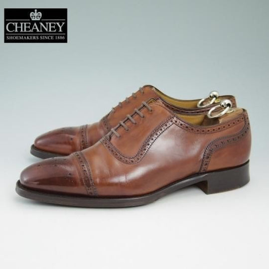美品★チーニー 7.5F【★超希少!!(英)GIEVES & HAWKES/ギーブス＆ホークス別注】10298ラスト/セミブローグ/CHEANEY★a935