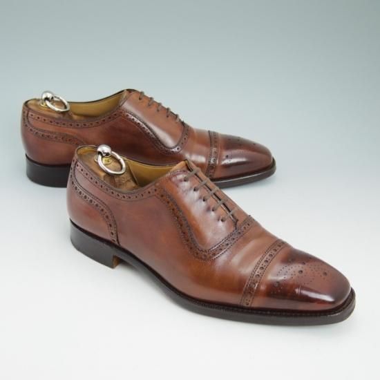 美品★チーニー 7.5F【★超希少!!(英)GIEVES & HAWKES/ギーブス＆ホークス別注】10298ラスト/セミブローグ/CHEANEY★a935