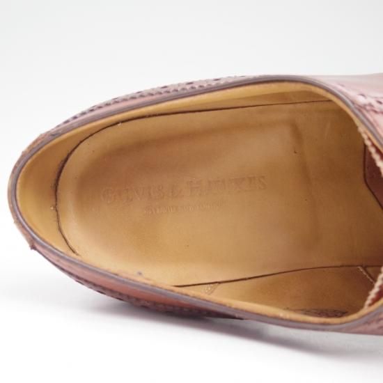 美品★チーニー 7.5F【★超希少!!(英)GIEVES & HAWKES/ギーブス＆ホークス別注】10298ラスト/セミブローグ/CHEANEY★a935