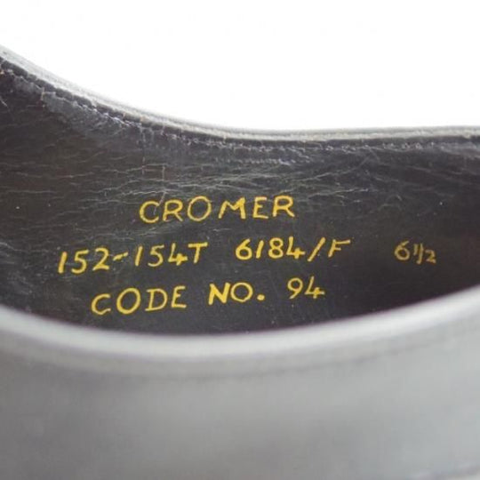 美品★チーニー 6.5F【★CROMER/6184ラスト/クローマー/ストレートチップ】CHEANEY★a936
