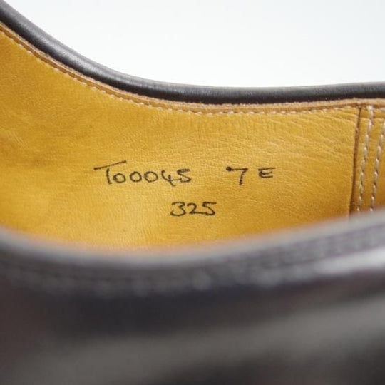 極上★クロケット&ジョーンズ UK6.5/US7E【★ブルックスブラザーズ別注/Peal&co BROOKS BROTHERS/325/プレーントゥ】Crockett&Jones★a939
