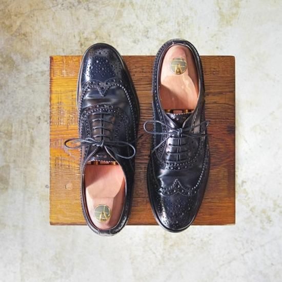 美品★チャーチ(レディース) 24.5cm /SIZE 37.5【★バーウッド/BURWOOD WG/フルブローグ/ウイングチップ】Church's★a941