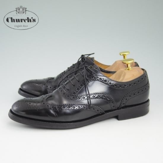 美品★チャーチ(レディース) 24.5cm /SIZE 37.5【★バーウッド/BURWOOD WG/フルブローグ/ウイングチップ】Church's★a941