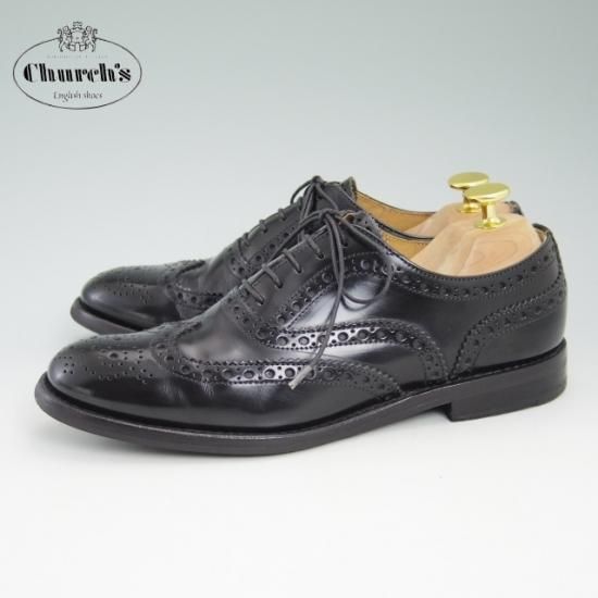 美品★チャーチ(レディース) 23.5cm /SIZE 36.5【★BURWOOD WG/バーウッド/フルブローグ/ウイングチップ】Church's★a943