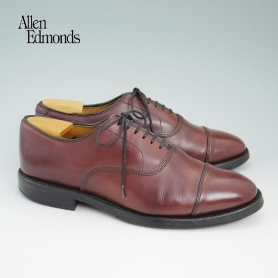 極上★(米)アレンエドモンズ 6.5D【定価￥75,900-★パークアベニュー/Park Avenue】ストレートチップ/カーフ/赤茶/ALLEN EDMONDS★a947