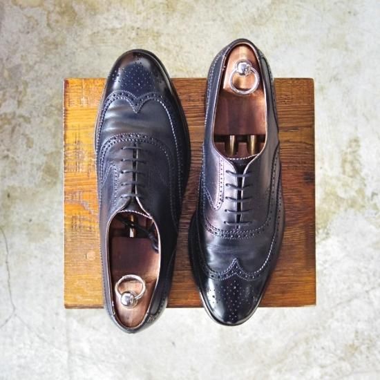 極上★クロケット&ジョーンズ UK7.5/US8E【★ブルックスブラザーズ別注/Peal&co BROOKS BROTHERS/240/フルブローグ】Crockett&Jones★a953