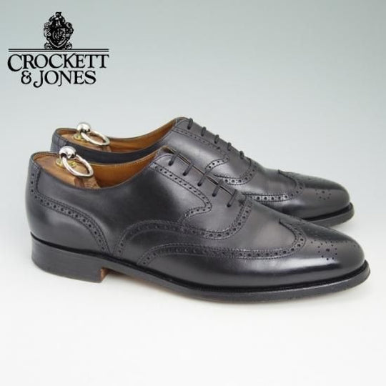 極上★クロケット&ジョーンズ UK7.5/US8E【★ブルックスブラザーズ別注/Peal&co BROOKS BROTHERS/240/フルブローグ】Crockett&Jones★a953
