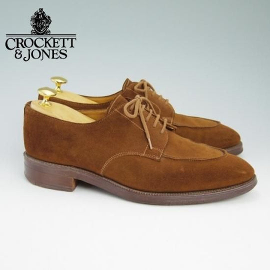 極上★クロケット&ジョーンズ 6.5E【★Surrey/Uチップ/スエード】Crockett&Jones★a954