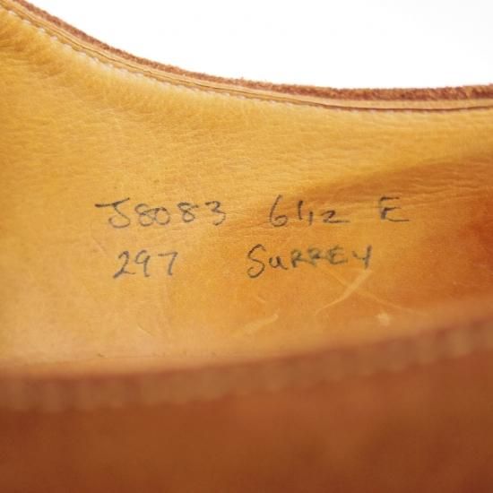極上★クロケット&ジョーンズ 6.5E【★Surrey/Uチップ/スエード】Crockett&Jones★a954