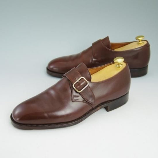 極上★クロケット&ジョーンズ 7E【★ポールセンスコーン別注/Poulsen Skone/モンクストラップ】Crockett&Jones★a955