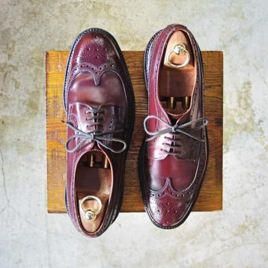 極上★チーニー製 US9/UK8.5【★コードバン/(米)Lloyd & Haig 別注/ロイド&ヘイグ/フルブローグ】CHEANEY★a956