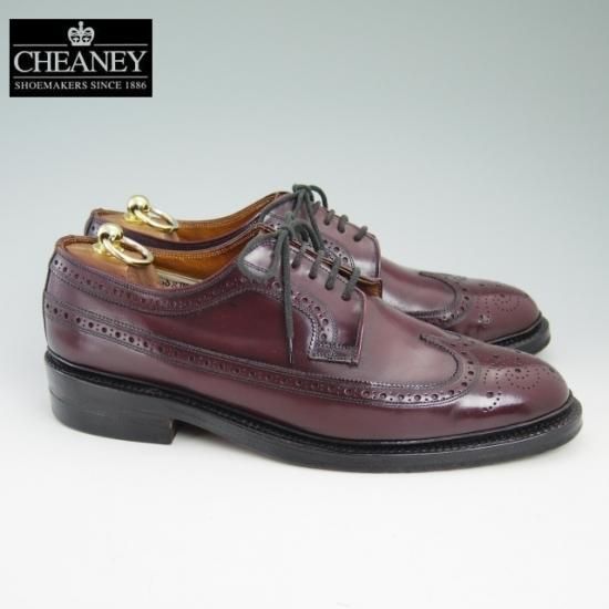 極上★チーニー製 US9/UK8.5【★コードバン/(米)Lloyd & Haig 別注/ロイド&ヘイグ/フルブローグ】CHEANEY★a956