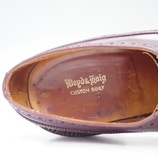 極上★チーニー製 US9/UK8.5【★コードバン/(米)Lloyd & Haig 別注/ロイド&ヘイグ/フルブローグ】CHEANEY★a956