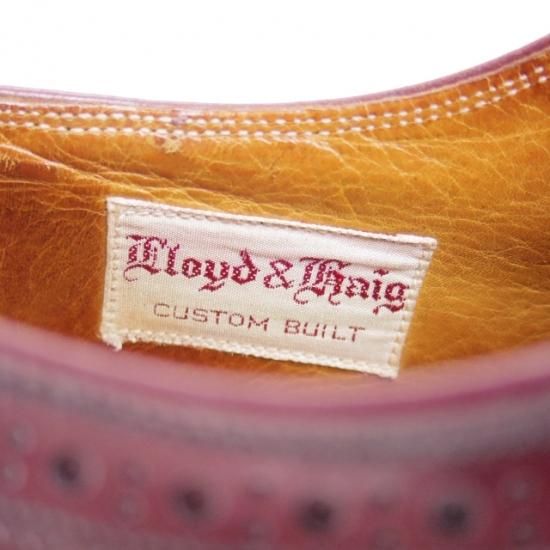 極上★チーニー製 US9/UK8.5【★コードバン/(米)Lloyd & Haig 別注/ロイド&ヘイグ/フルブローグ】CHEANEY★a956