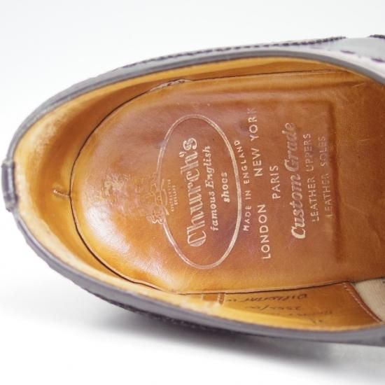 ★チャーチ 5.5F【★73ラスト/DIPLOMAT/ディプロマットセミブローグ/旧チャーチ/３都市ロゴ/55】Church's★a962