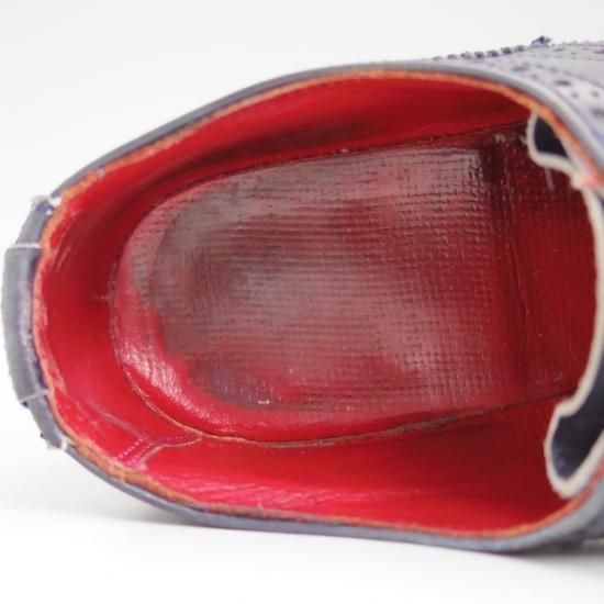 ★トリッカーズ(レディース) SIZE 4【★カントリー短靴/フルブローグ/紺】Tricker's★a968