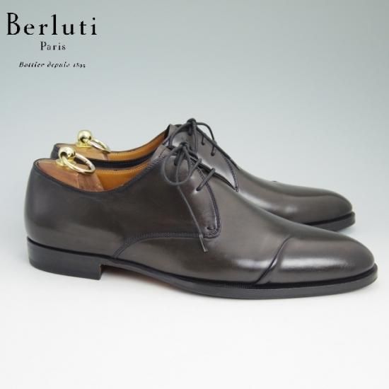 超美品　本物　Berluti　ベルルッティ　8 1/2 BERLUTI ベルルッティ ストレートチップ 8 1/2
