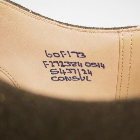 新品★チャーチ 60F/UK6【★コンサル/CONSUL/173ラスト/5都市ロゴ/スエード/ストレートチップ】Church's★a973