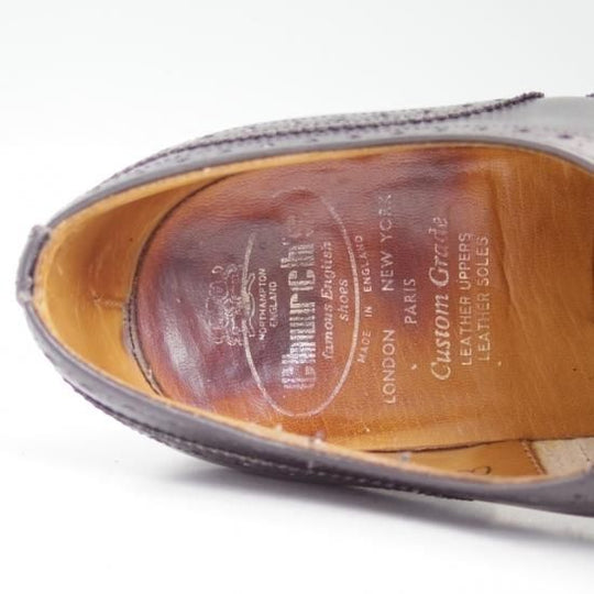 極上★チャーチ 70F/UK7【★73ラスト/チェットウインド/CHETWYND/旧チャーチ/３都市ロゴ/フルブローグ】Church's★a974