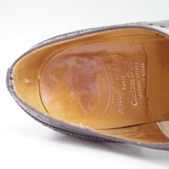 極上★チャーチ 70F/UK7【★73ラスト/チェットウインド/CHETWYND/フルブローグ/旧チャーチ/３都市ロゴ】Church's★a975