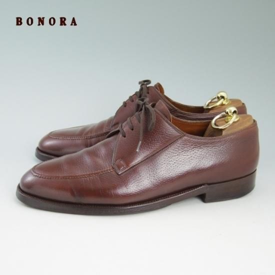★(伊)ボノーラ SIZE 41.5【★シボ革/Uチップ】旧ボノーラ/BONORA★a982