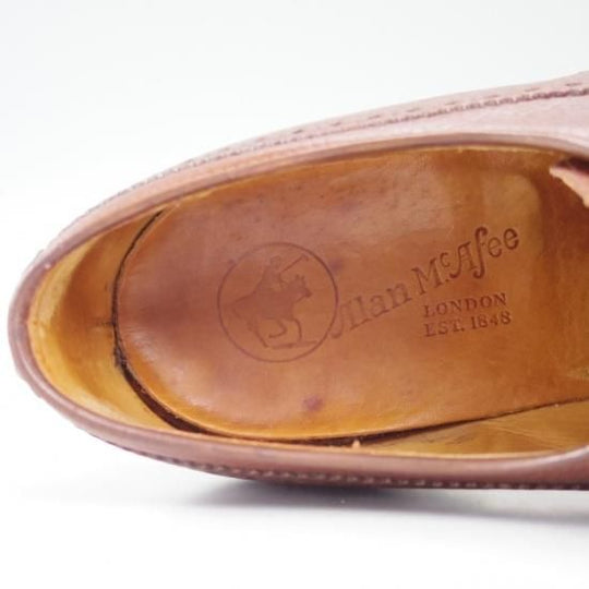 超希少★クロケット&ジョーンズ 7E【★Alan McAfeeネーム商品/アランマカフィー/HEREFORD/フルブローグ】Crockett&Jones★a987