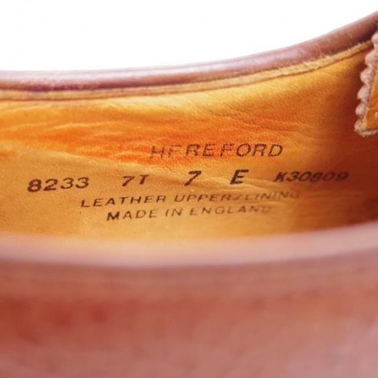 超希少★クロケット&ジョーンズ 7E【★Alan McAfeeネーム商品/アランマカフィー/HEREFORD/フルブローグ】Crockett&Jones★a987