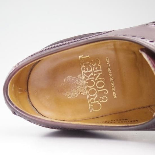 極上★クロケット&ジョーンズ 6.5E【★ダイナイトソール/PEMBROKE/ペンブローク/フルブローグ/325ラスト】Crockett&Jones★a988