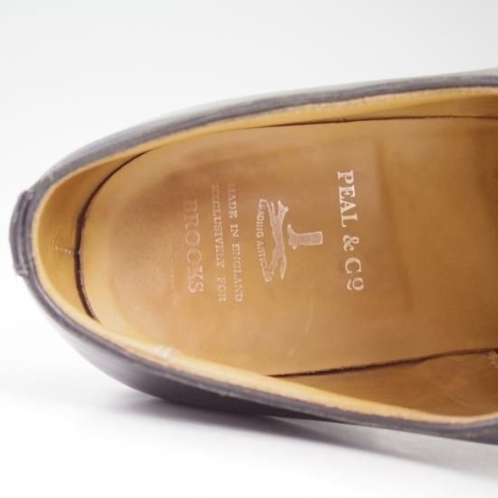極上★クロケット&ジョーンズ UK10.5/US11D【★ブルックスブラザーズ別注/Peal&co BROOKS BROTHERS/ストレートチップ】Crockett&Jones★a989