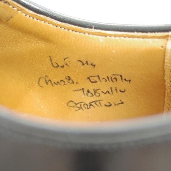 極美品★チャーチ 60F/UK6【★ブックバインダーカーフ/stratton/224ラスト/旧チャーチ/３都市ロゴ/プレーントゥ】Church's★a991