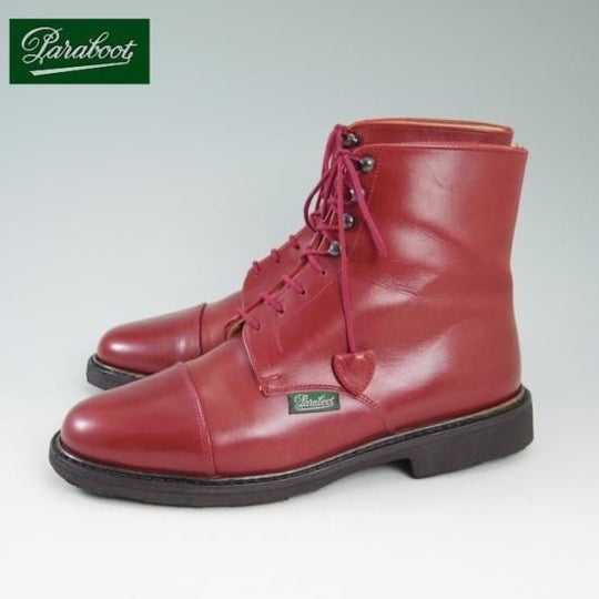 極美品★パラブーツ(レディース) 22cm/ SIZE 2.5【★プレーントゥ ブーツ/CHASSE/シャッセソール】Paraboot★b001