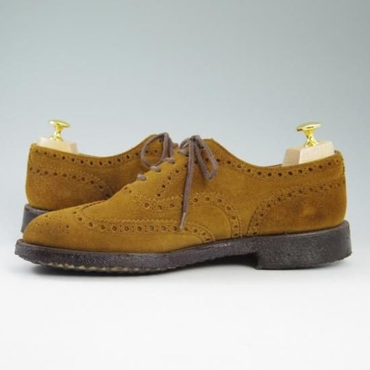 極美品★チャーチ 70F/UK7【★希少!!マラッカ色】フェアフィールド/81ラスト/fairfield/フルブローグ/スエード/Church's★b006