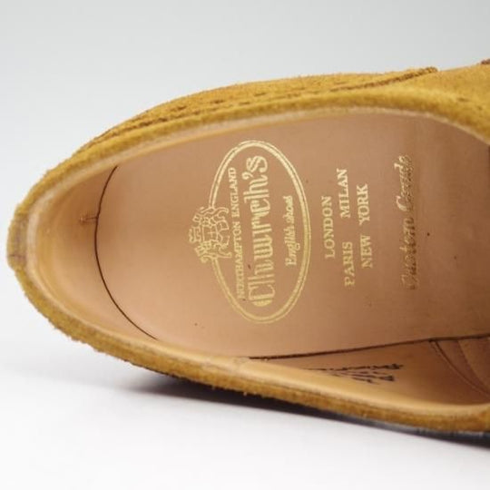 極美品★チャーチ 70F/UK7【★希少!!マラッカ色】フェアフィールド/81ラスト/fairfield/フルブローグ/スエード/Church's★b006